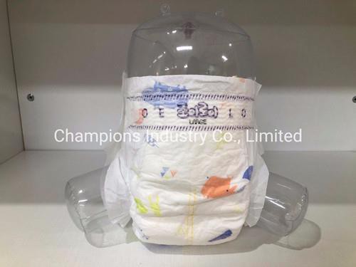 Elastic-Waistband-Disposable-Baby-Diaper-Pants-with-Biodegradable-Colorful-Magic-Tape