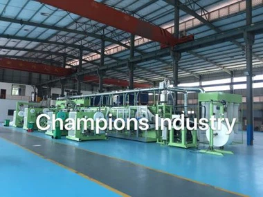 Chinese Full Elastic Waistband Baby Diaper Machine Manufacturing Plant