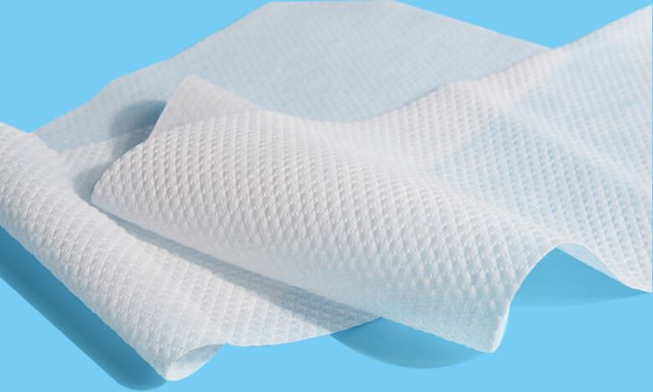 China Non Woven Fabric Factory Disposable Viscose Polyester Spunlace Non Woven Fabric for Wet Wipes