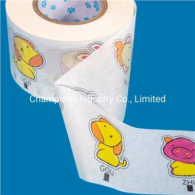 Printed Tissue Paper / Frontal Tape for Pull up Baby Diaper